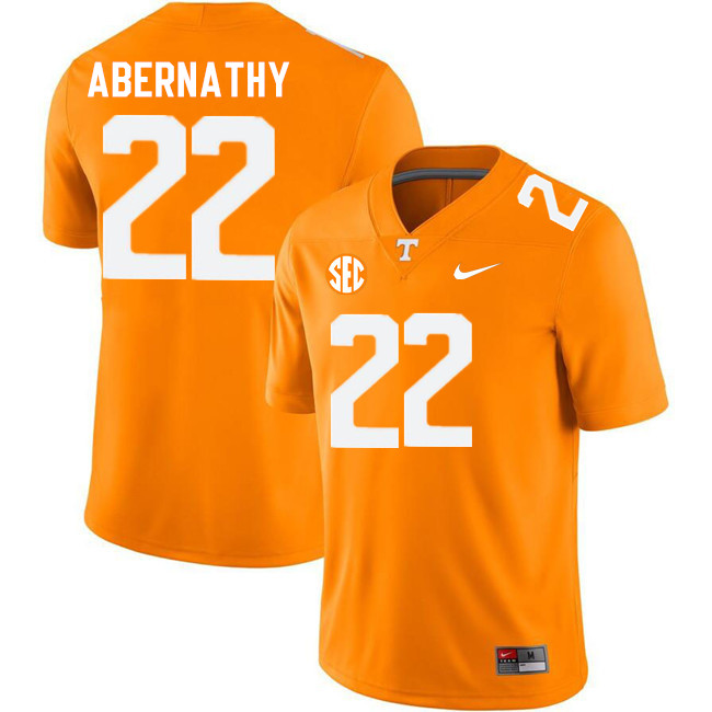 Tennessee Volunteers #22 Micah Abernathy College Football Jerseys Stitched Sale-Orange
